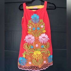 Lilly Pulitzer Floral Embroidered Mini Dress